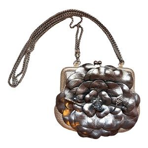 Brighton Rosalie mini purse with chain strap Pewter